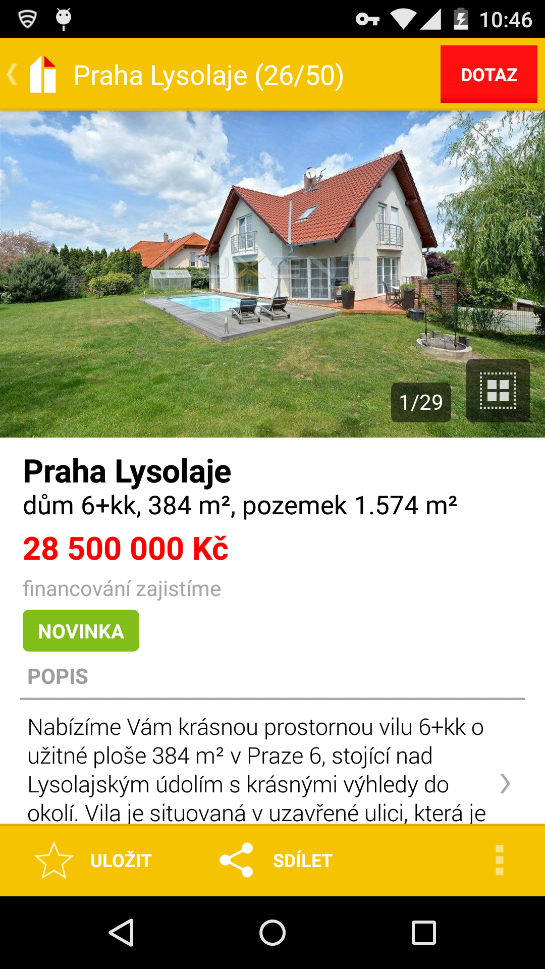 Reality.cz App Screenshot